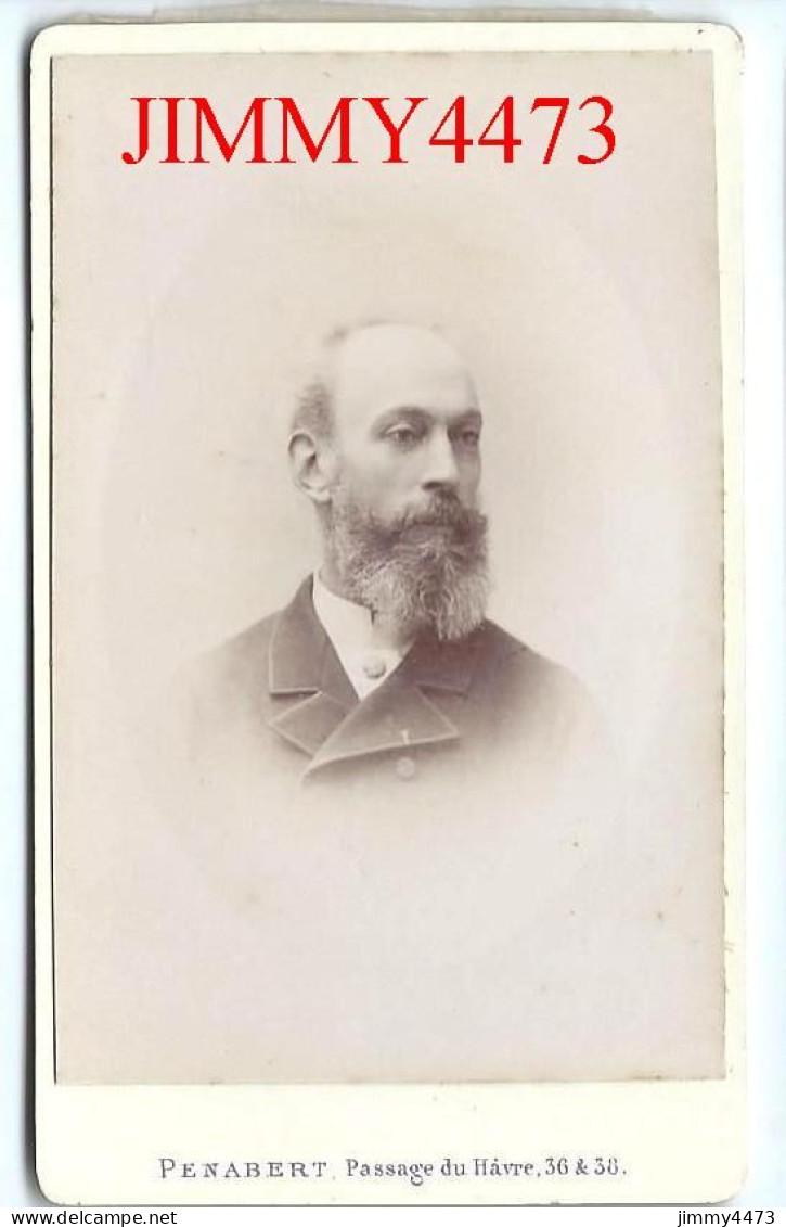 CARTE CDV - Phot-Edit. G. Penabert Paris - Portrait D'un Homme Barbu, à Identifier - Tirage Aluminé 19 ème - Old (before 1900)