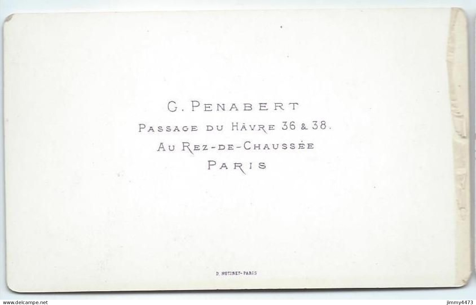CARTE CDV - Phot-Edit. G. Penabert Paris - Portrait D'un Homme Barbu, à Identifier - Tirage Aluminé 19 ème - Old (before 1900)