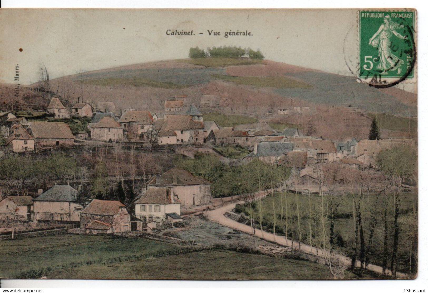 Carte Postale Ancienne Calvinet - Vue Générale - Autres & Non Classés