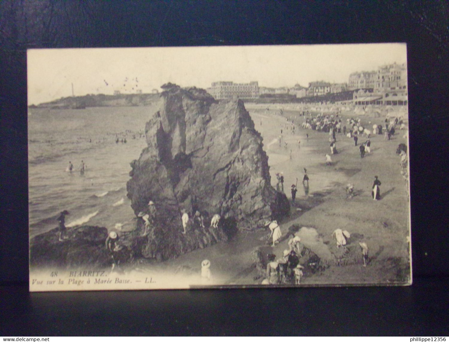 64274 . BIARRITZ . VUE SUR LA PLAGE A MAREE BASSE . LL . N° 48 . ANIMEE - Biarritz