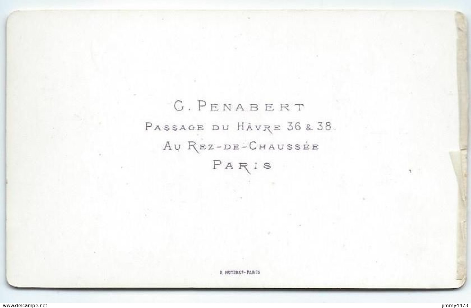 CARTE CDV - Phot-Edit. G. Penabert Paris - Portrait D'un Homme Barbu, à Identifier - Tirage Aluminé 19 ème - Alte (vor 1900)