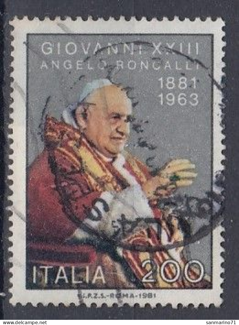 ITALY 1783,used,falc Hinged,popes - 1971-80: Oblitérés