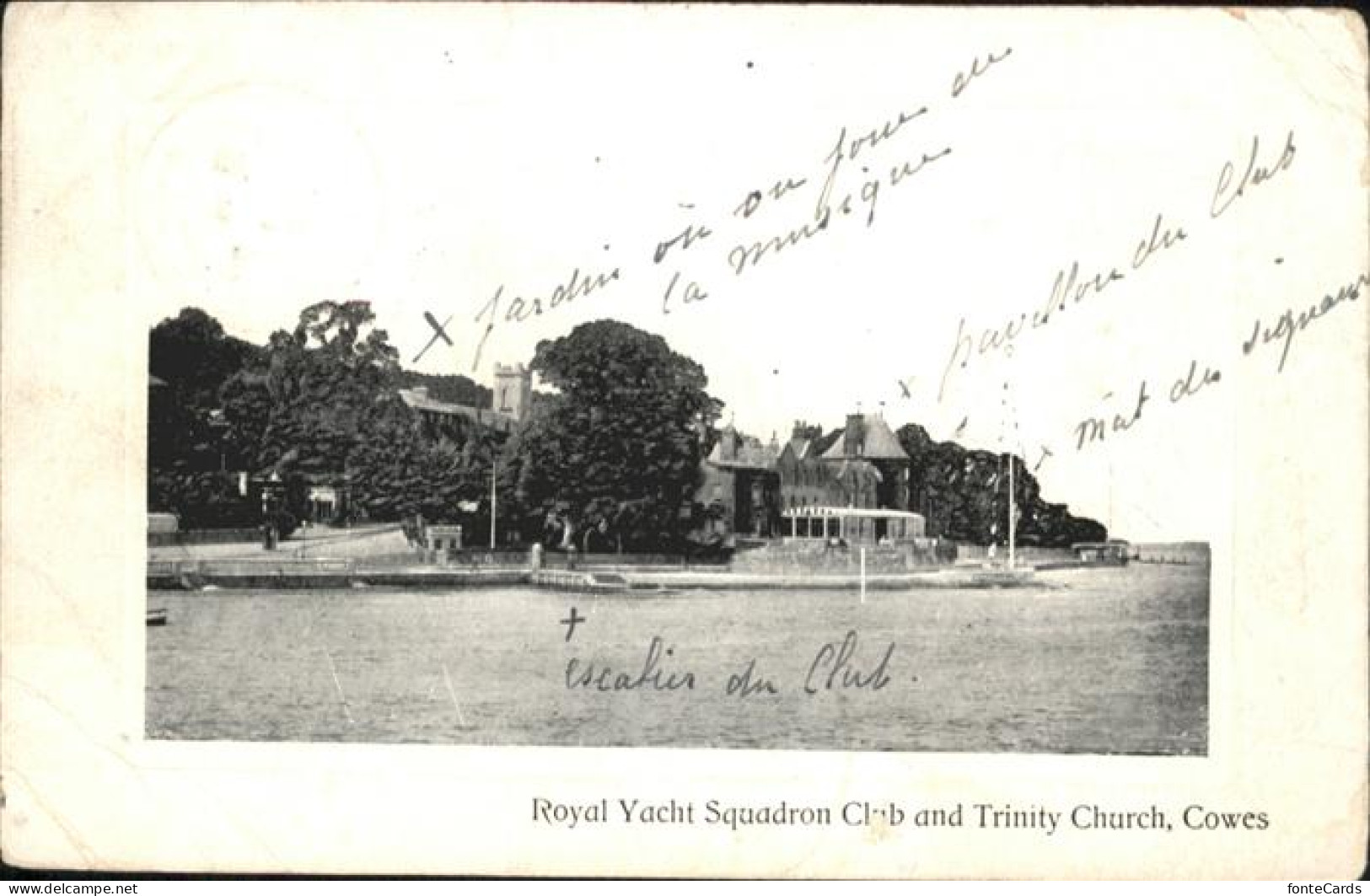 10928232 Cowes Cowes Trinity Church Royal Yacht Squadron Club X Isle Of Wight - Sonstige & Ohne Zuordnung