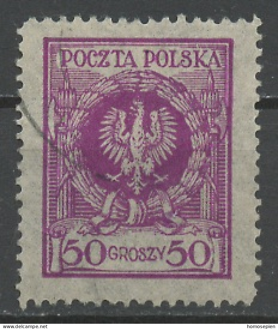 Pologne - Poland - Polen 1924 Y&T N°297 - Michel N°211 (o) - 50g Aigle - K13 - Oblitérés