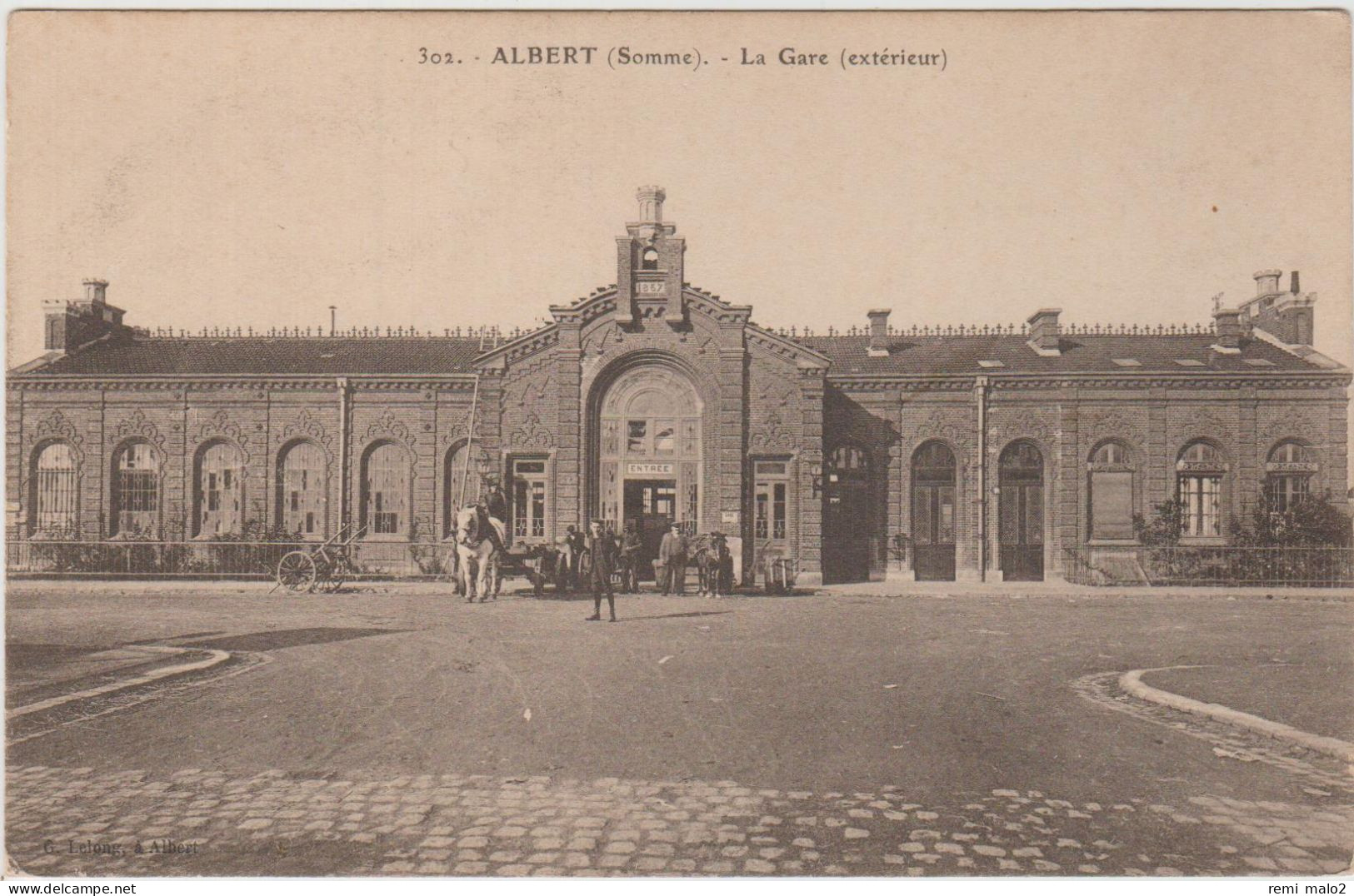 CARTE POSTALE   ALBERT 80  La Gare - Albert