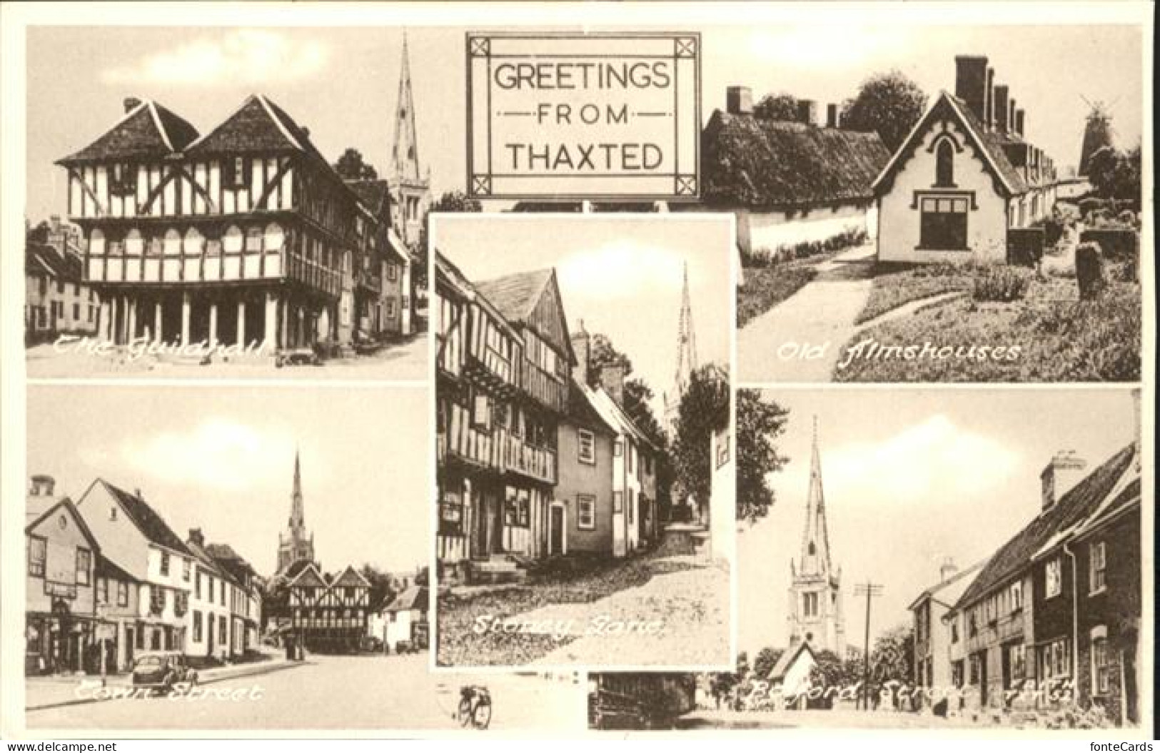 10928145 Thaxted Thaxted Old Almshouses Town Street Guidhall  * Uttlesford - Other & Unclassified