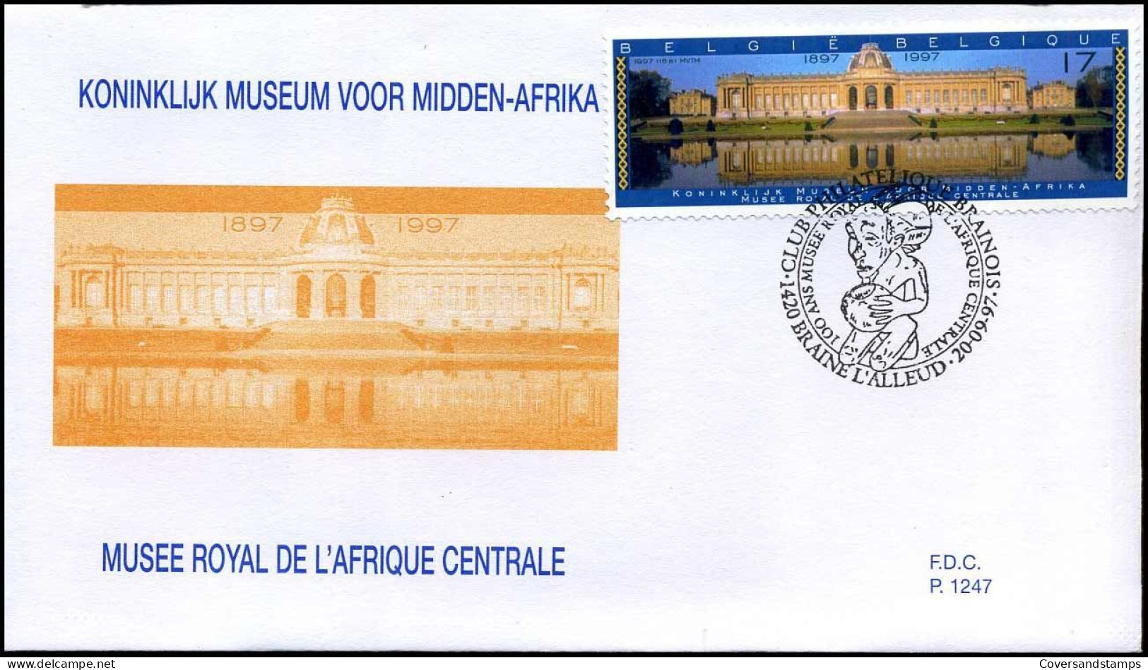 FDC 2727/29 - Koninklijk Museum Voor Midden-Afrika - 1991-2000