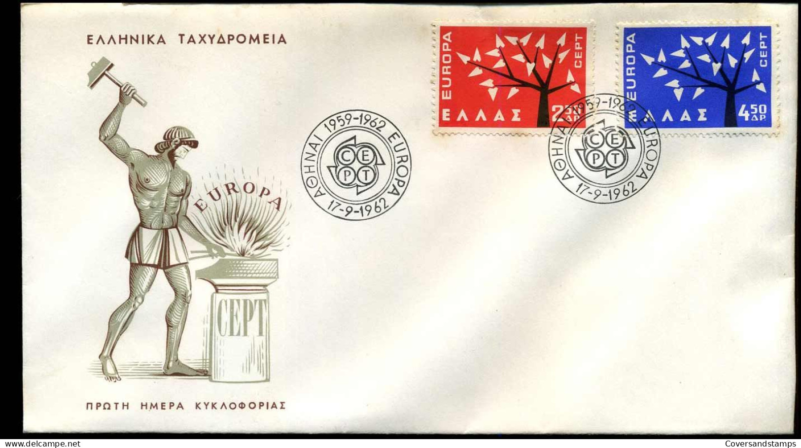 Greece  - FDC - Europa CEPT 1962 - 1962