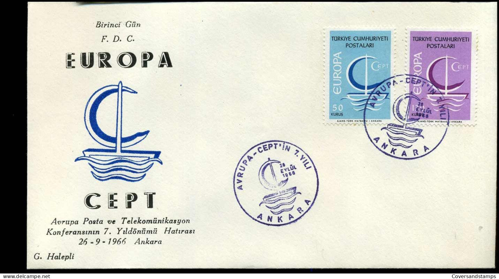 Turkey - FDC - Europa CEPT 1966 - 1966