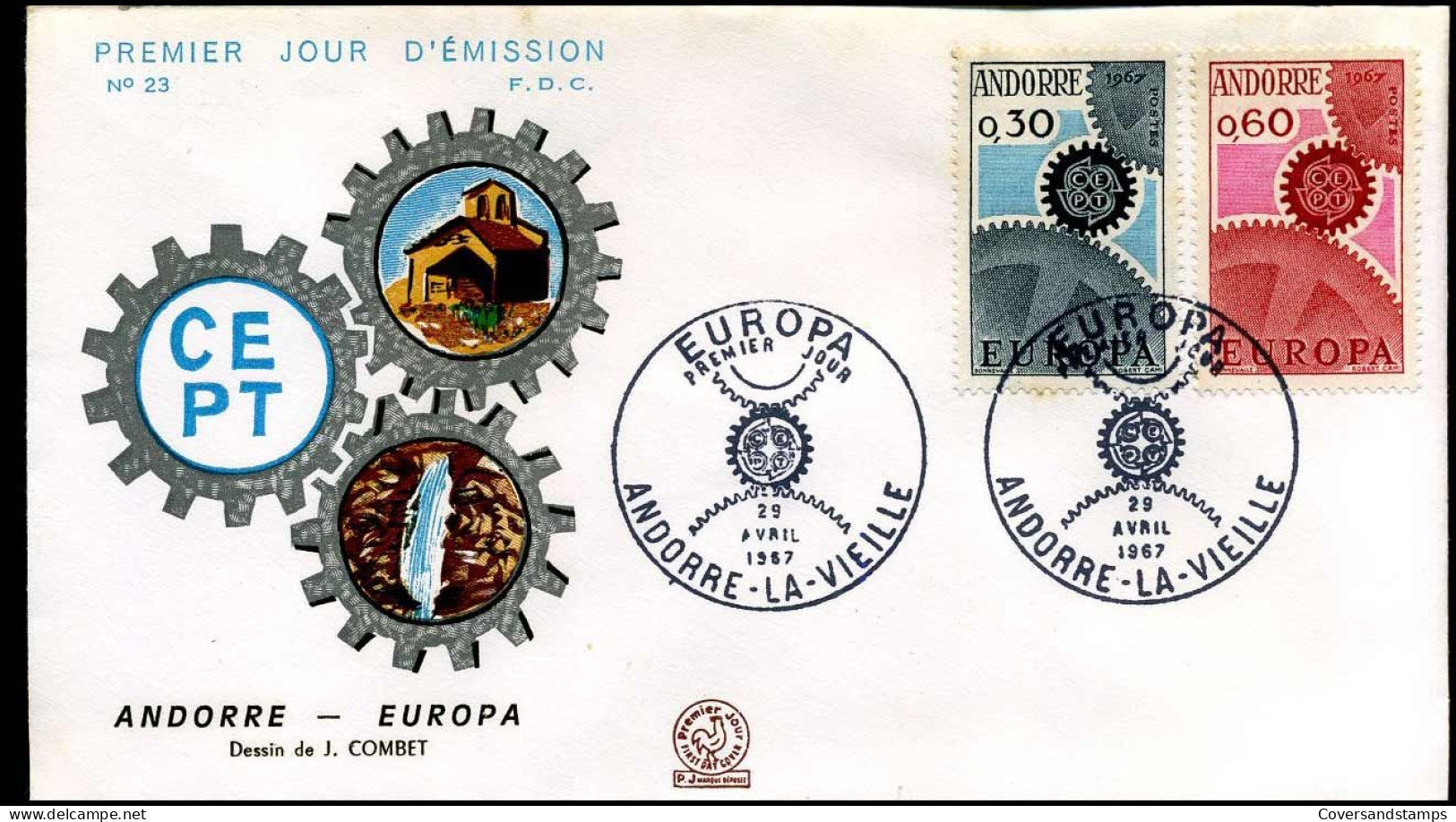 Andorre - FDC - Europa CEPT 1967 - 1967