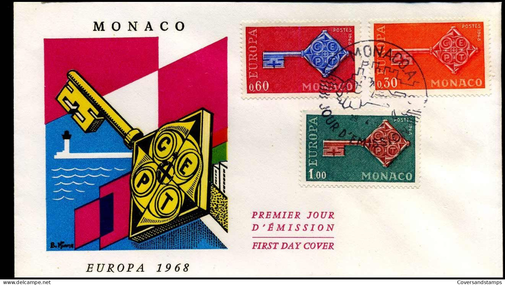 Monaco - FDC - Europa CEPT 1968 - 1968