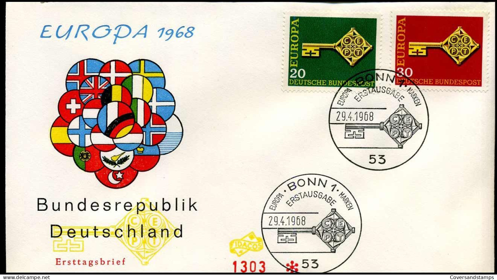 Bundespost  - FDC - Europa CEPT 1968 - 1968