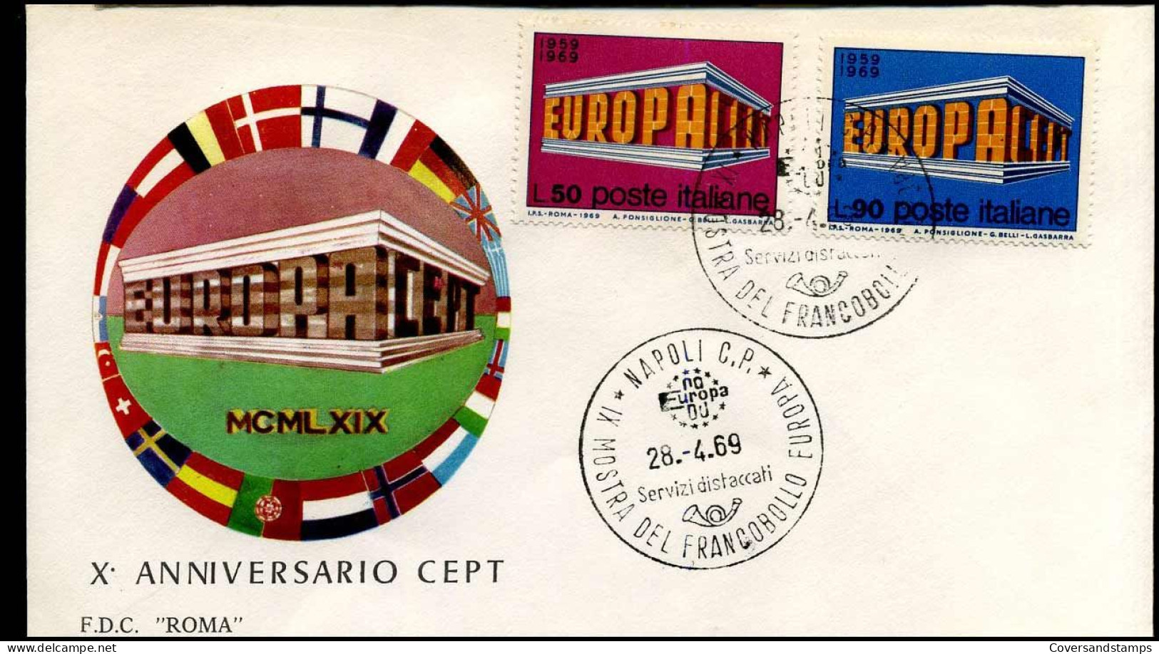 Italia  - FDC - Europa CEPT 1969 - 1969