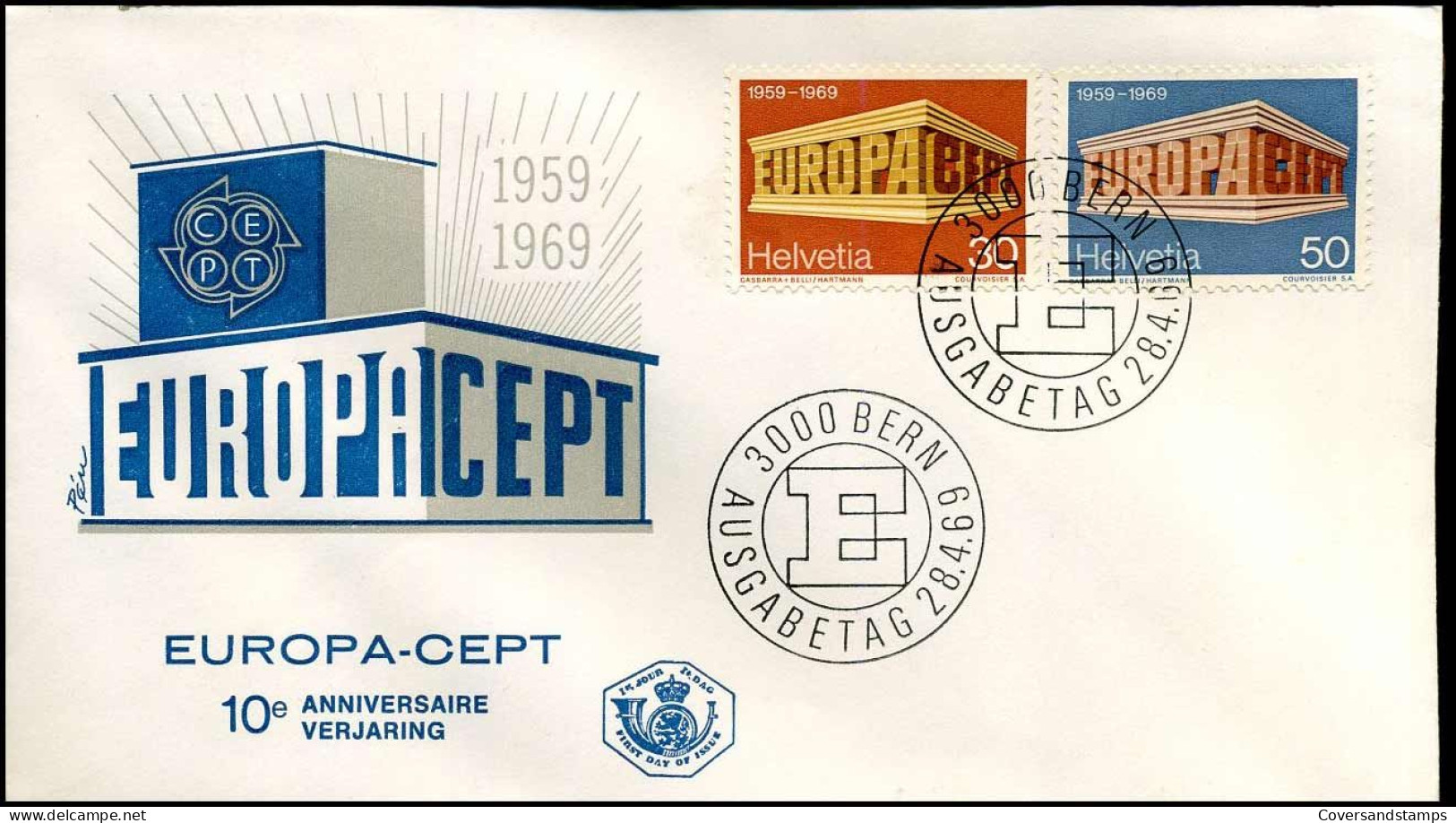 Switzerland- FDC - Europa CEPT 1969 - 1969