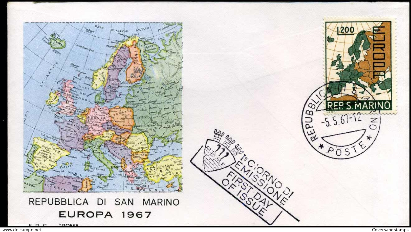 San Marino  - FDC - Europa CEPT 1967 - 1967