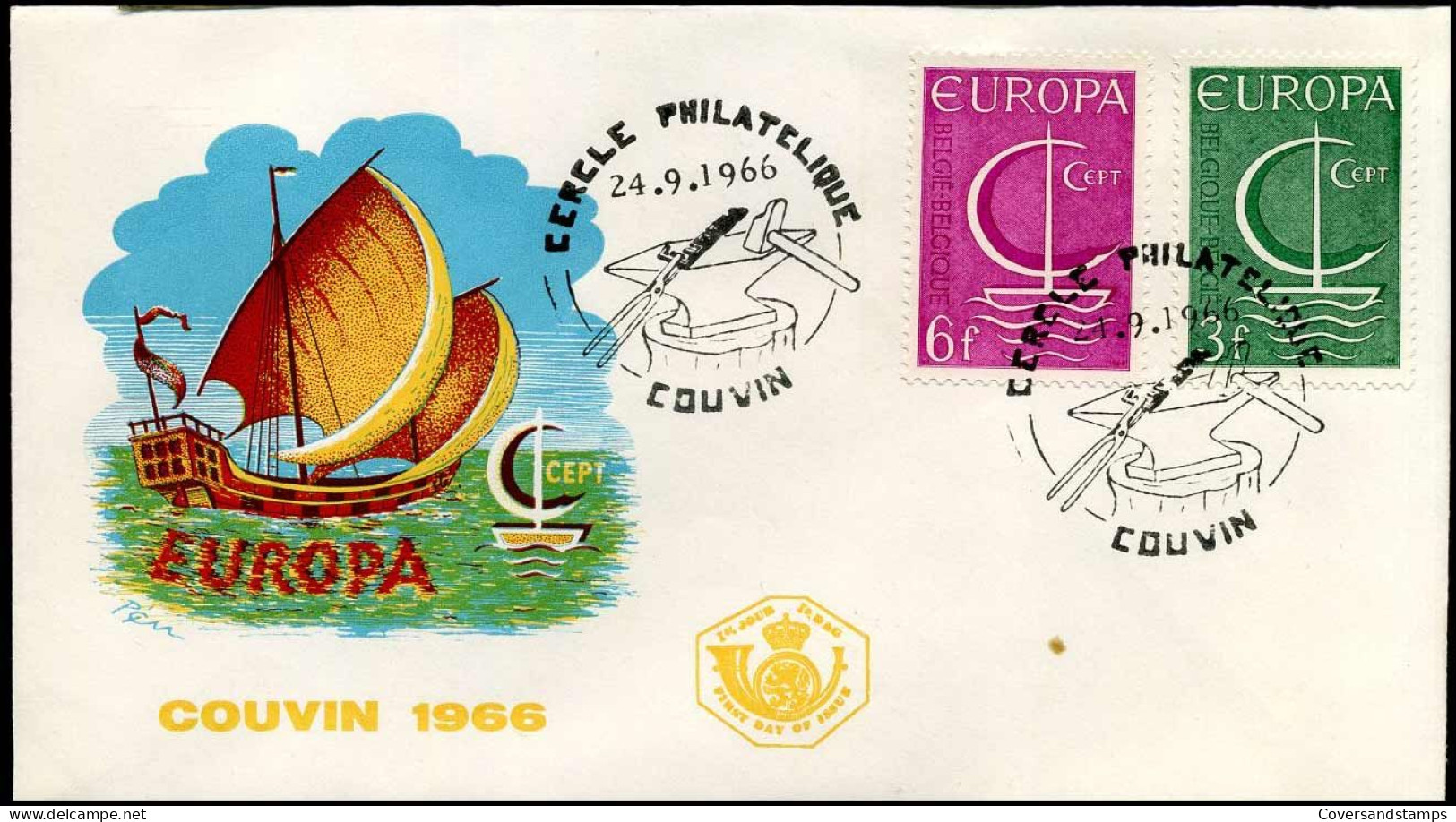 België  - FDC - Europa CEPT 1966 - 1966