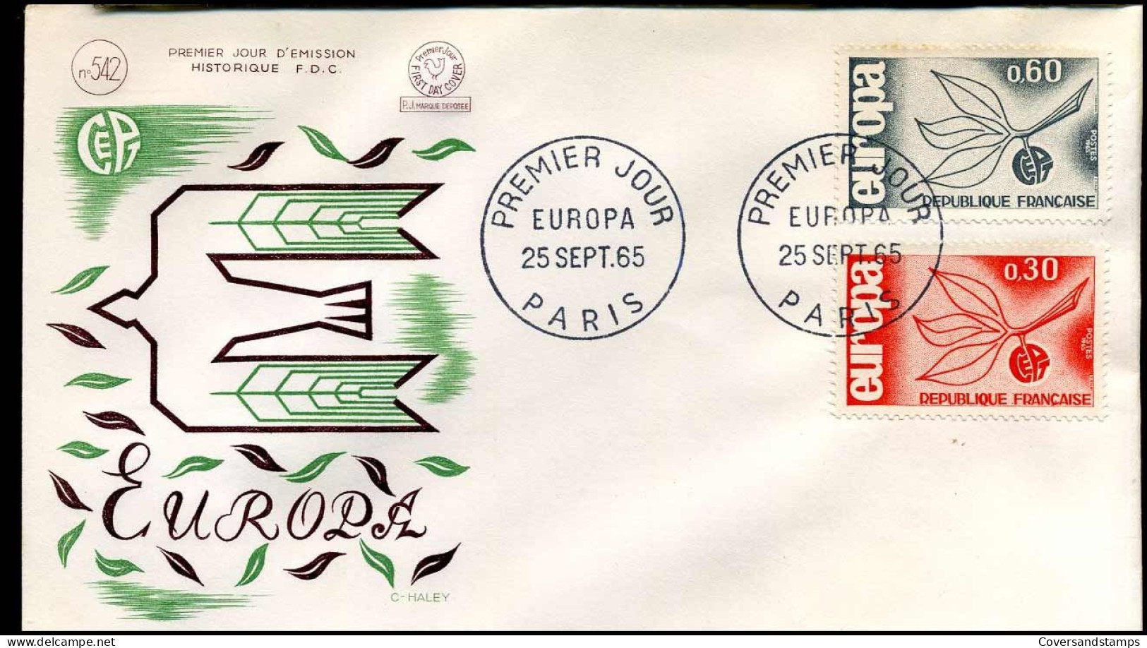 France - FDC - Europa CEPT 1965 - 1965