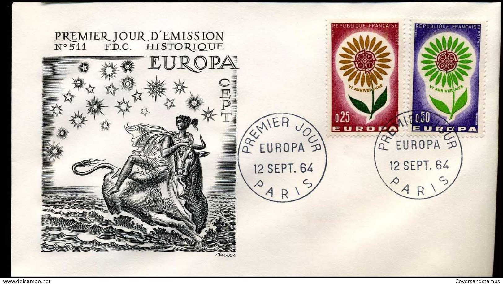 France - FDC - Europa CEPT 1964 - 1964
