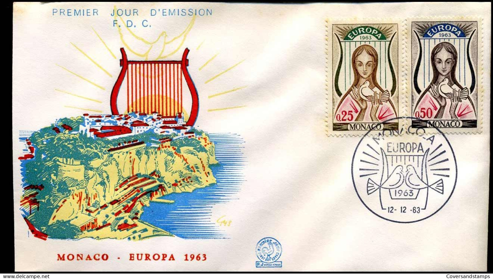 Monaco  - FDC - Europa CEPT 1963 - 1963