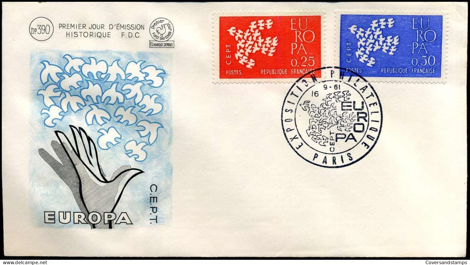 France  - FDC - Europa CEPT 1961 - 1961