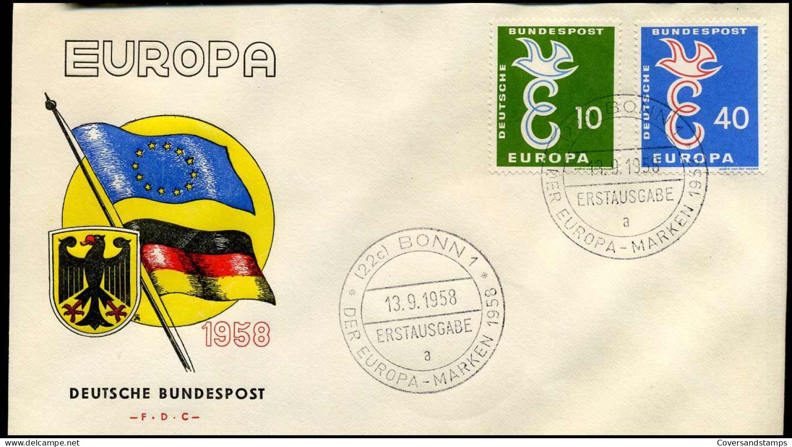 Bundespost  - FDC - Europa CEPT 1958 - 1958