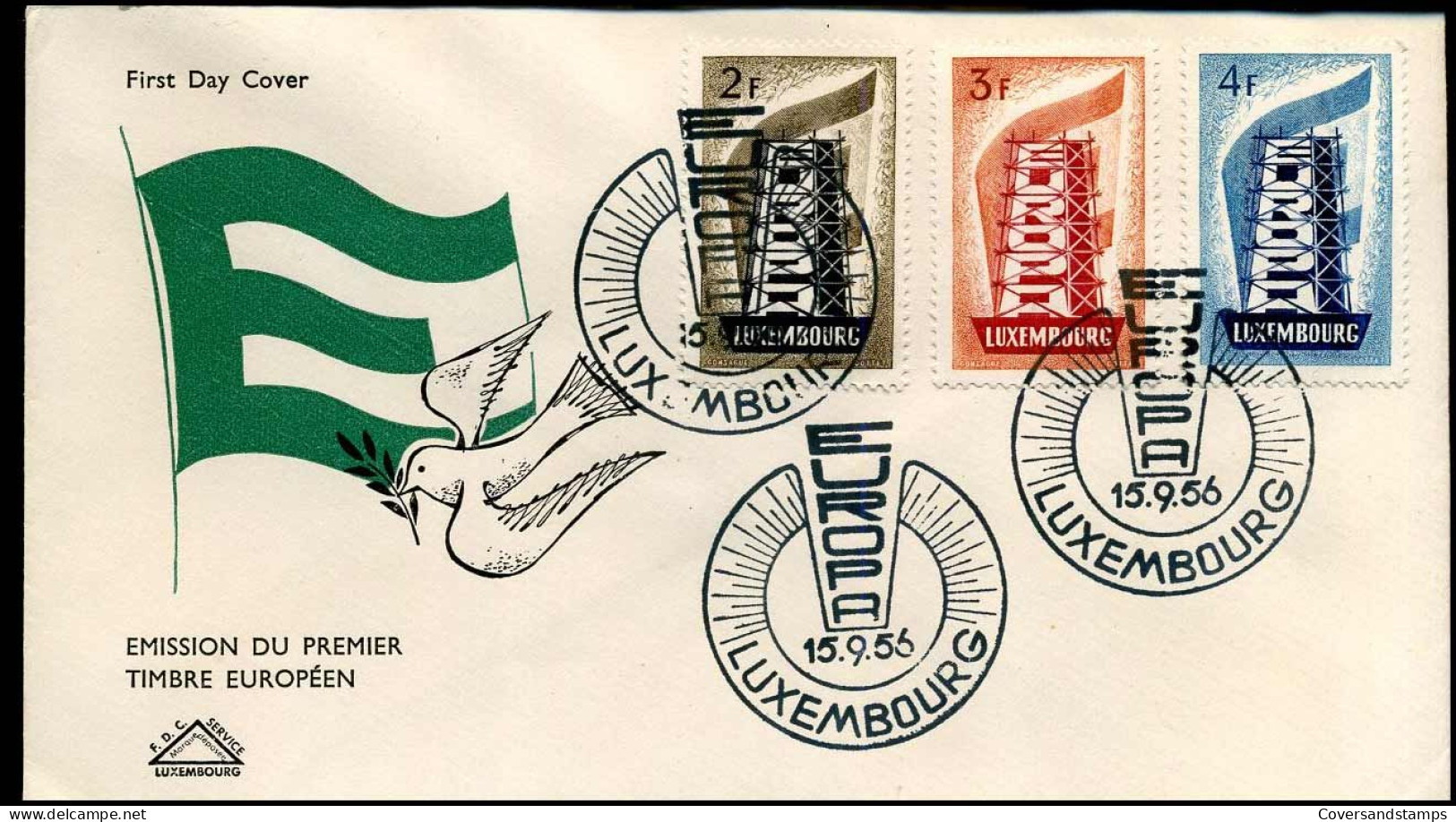 Luxembourg  - FDC - Europa CEPT 1956 - 1956