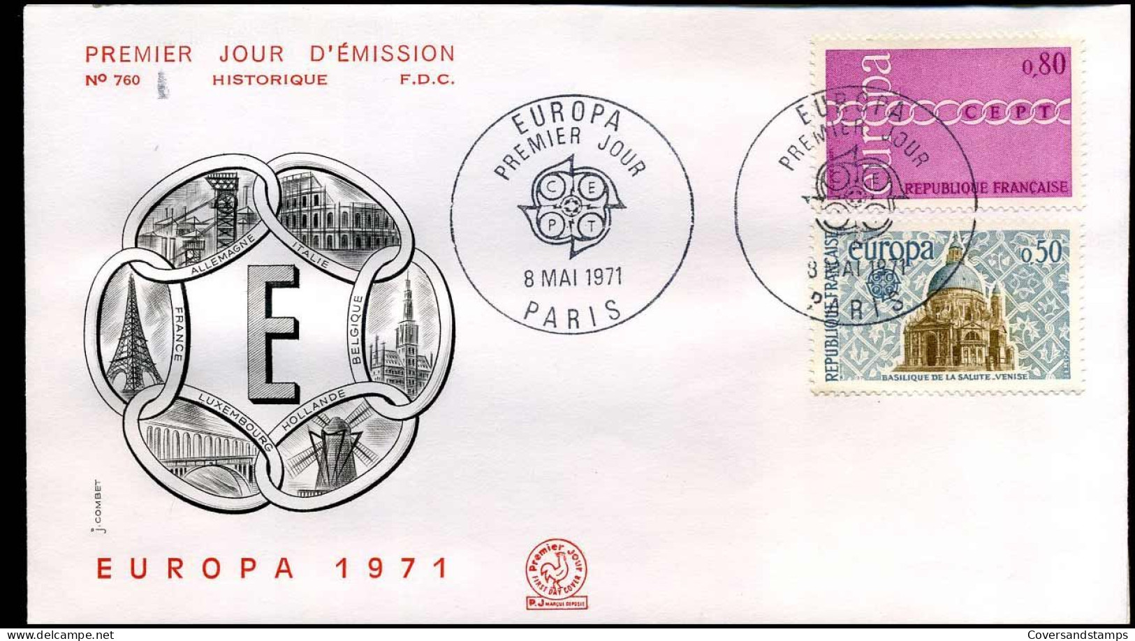 France - FDC - Europa CEPT 1971 - 1971
