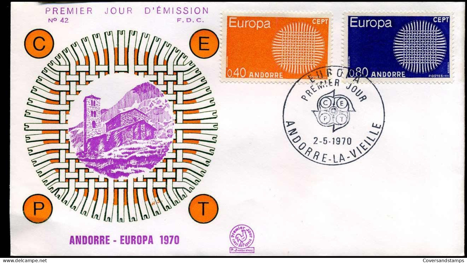 Andorre - FDC - Europa CEPT 1970 - 1970
