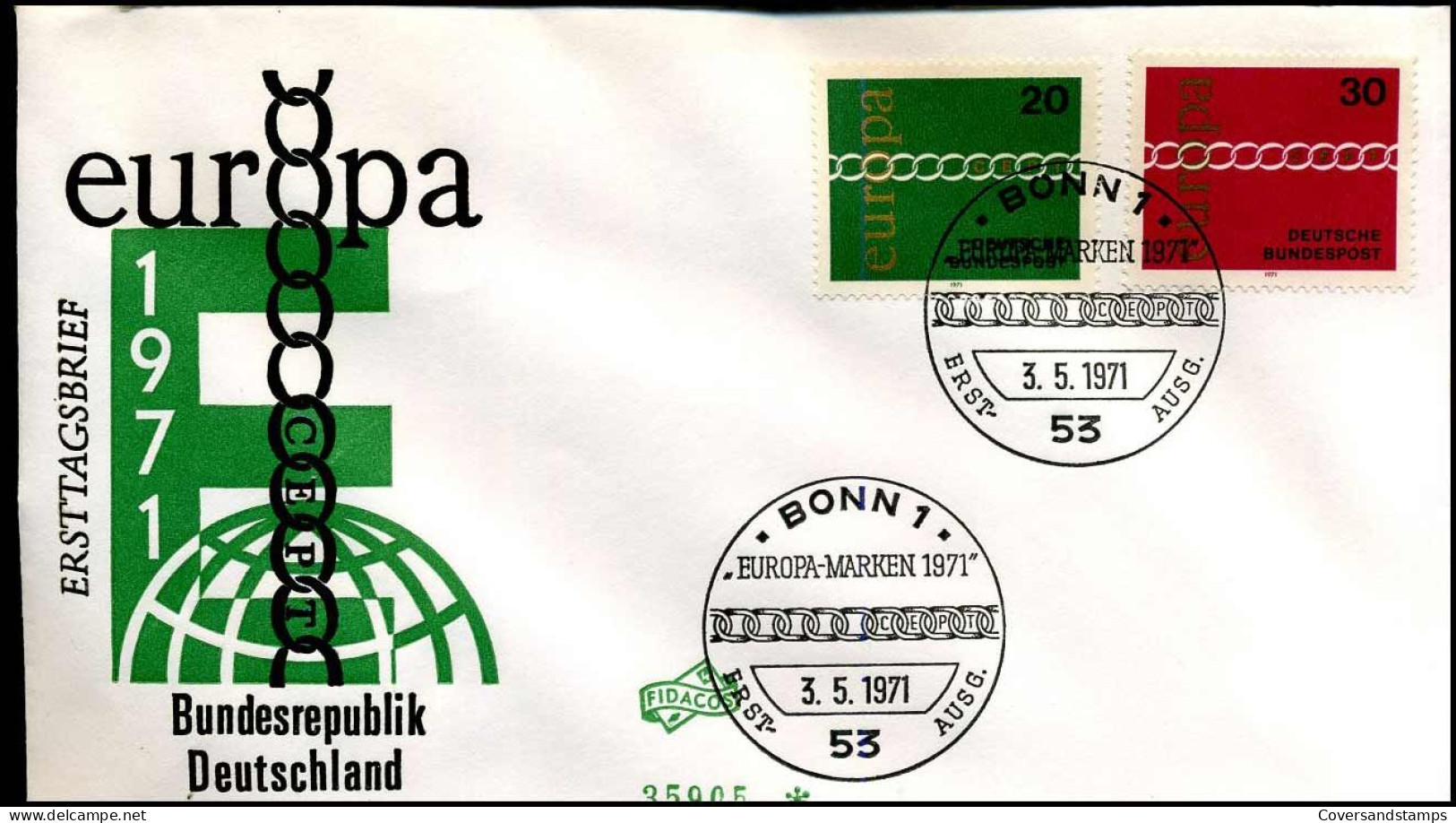 Bundespost - FDC - Europa CEPT 1971 - 1971