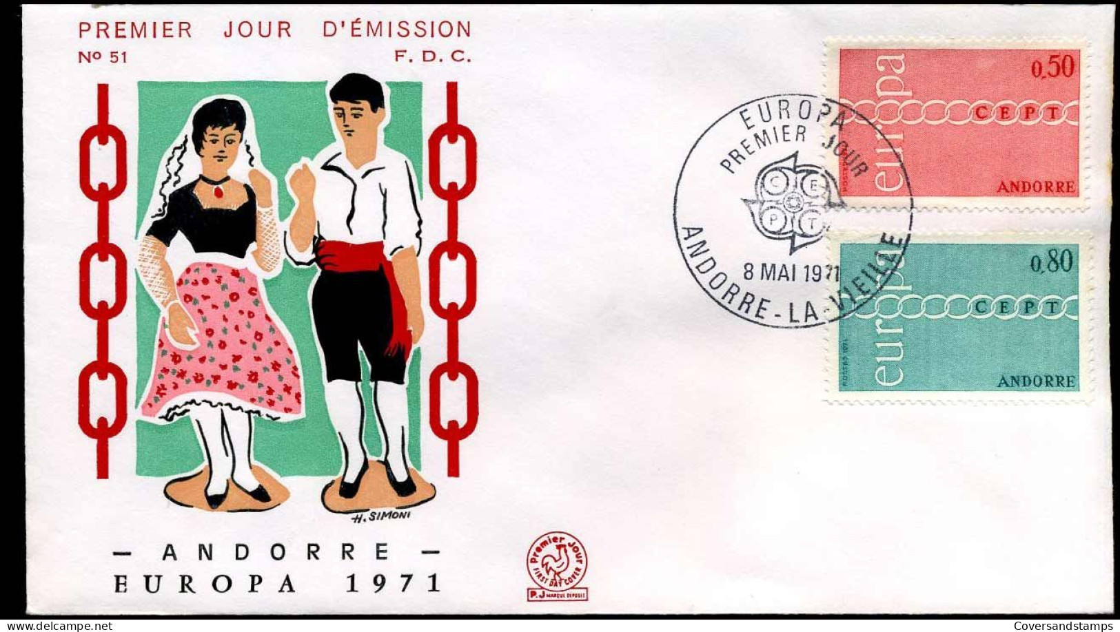 Andorre - FDC - Europa CEPT 1971 - 1971