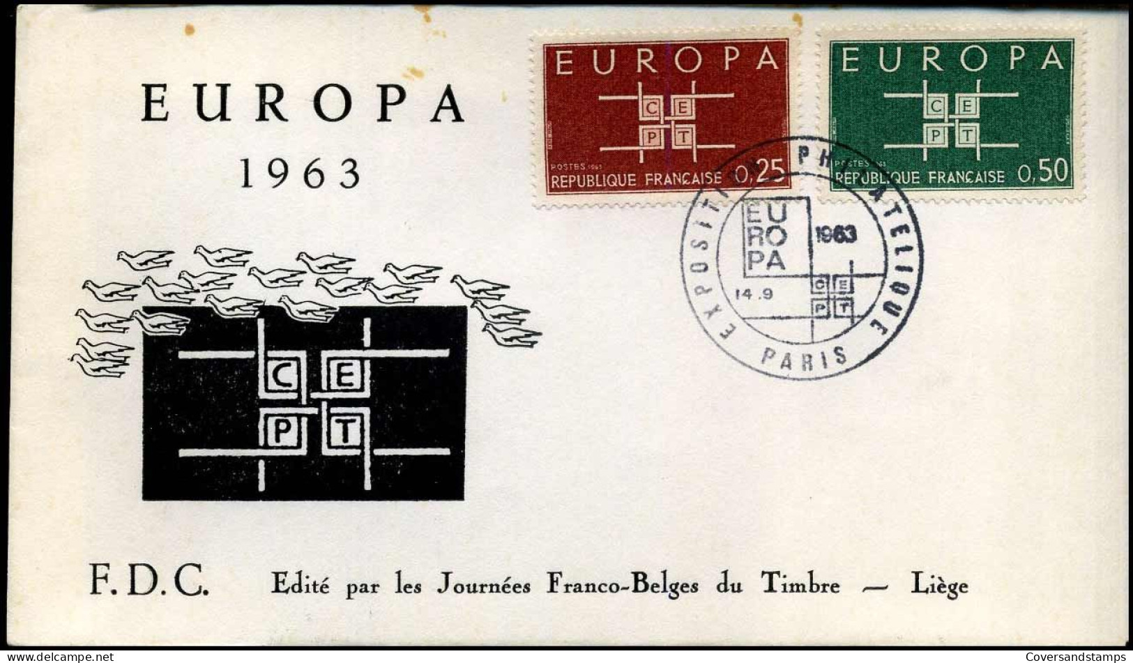 France - FDC - Europa CEPT 1963 - 1963