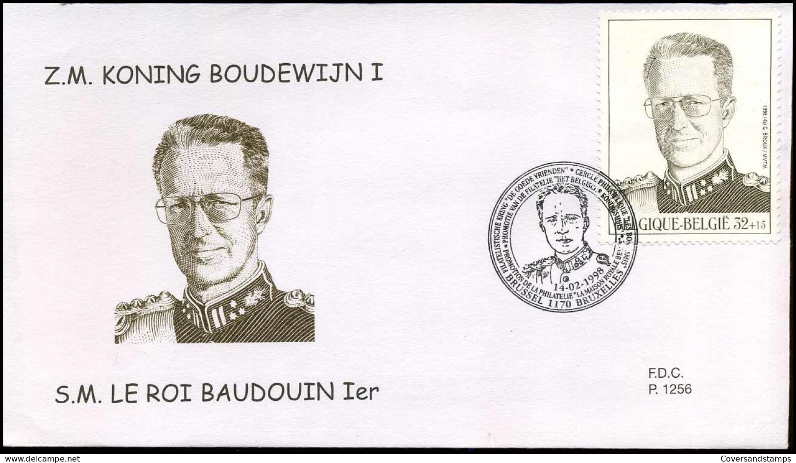FDC - 2738/39  Promotie Van De Filatelie, Koningen Leopold III + Boudewijn - Stempel : Brussel-Bruxelles - 1991-2000