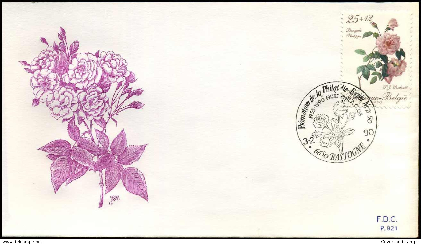 FDC - 2353/54  Promotie Van De Filatelie  - Stempel :  Bastogne - 1981-1990