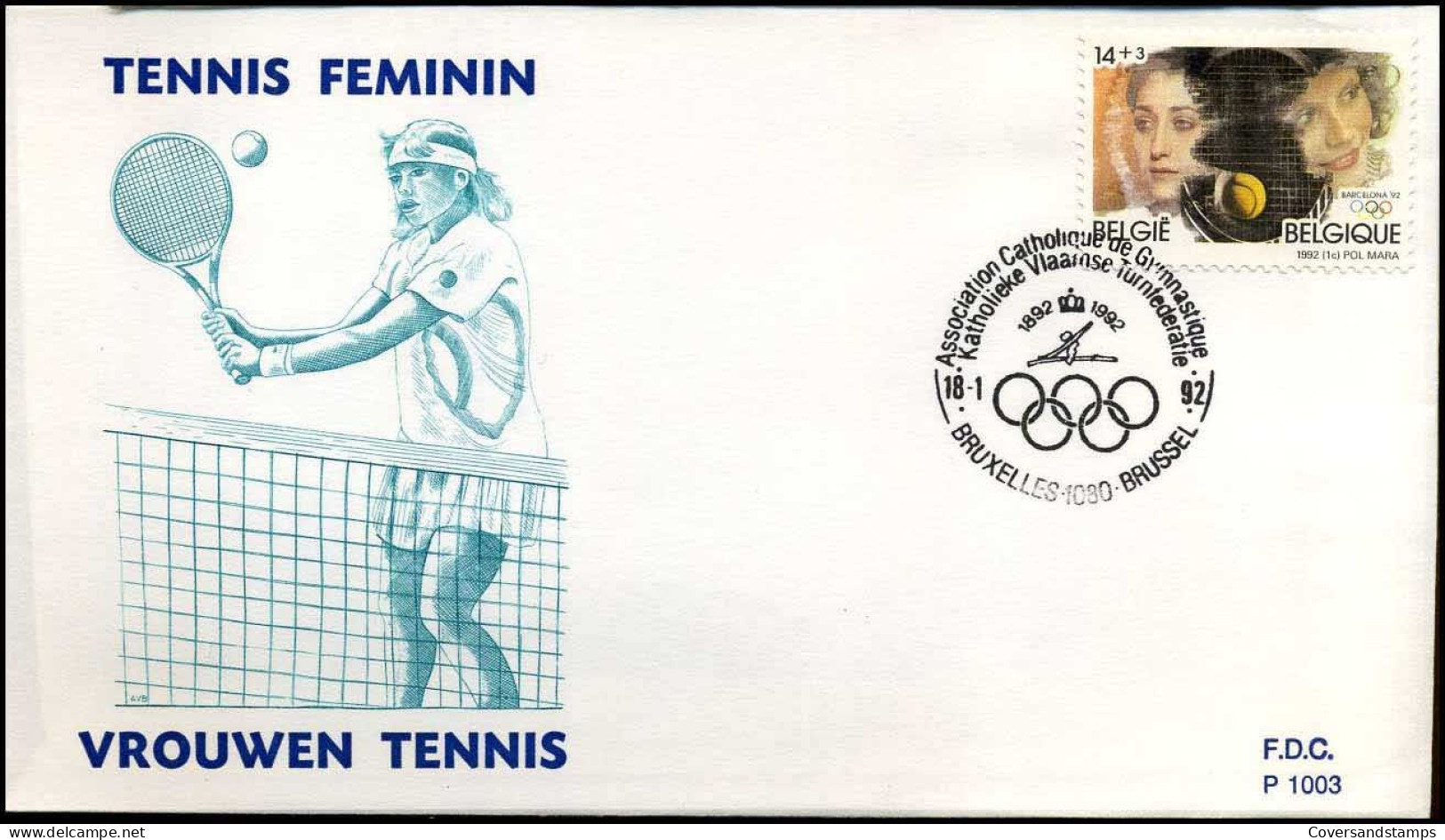 FDC - 2439/42  Olympische Spelen, Albertville '92, Barcelona '92  - Stempel :  Bruxelles-Brussel - 1991-2000