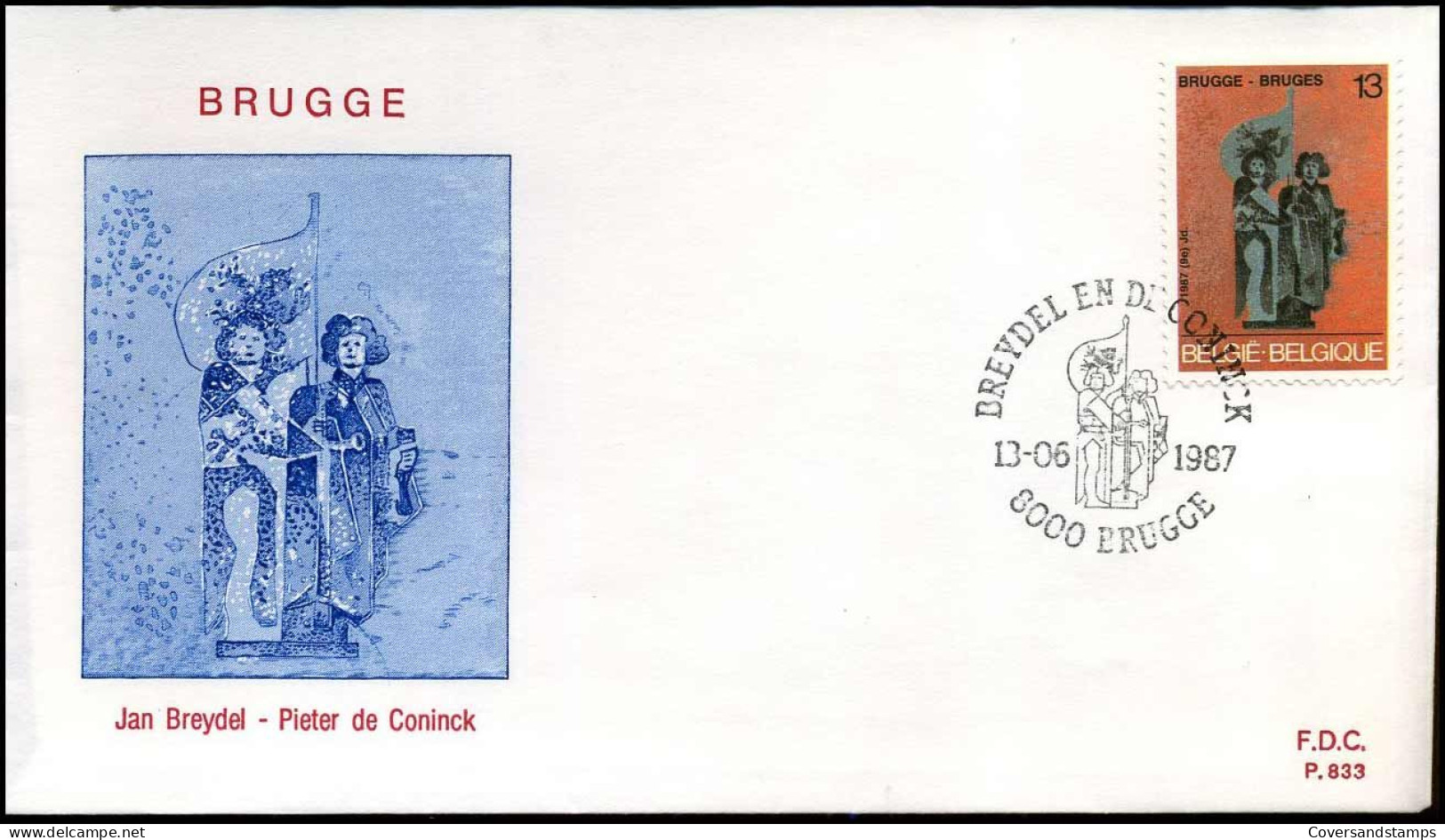 FDC - 2254/58  Toeristische Uitgifte  - Stempel :  Diversen - 1981-1990