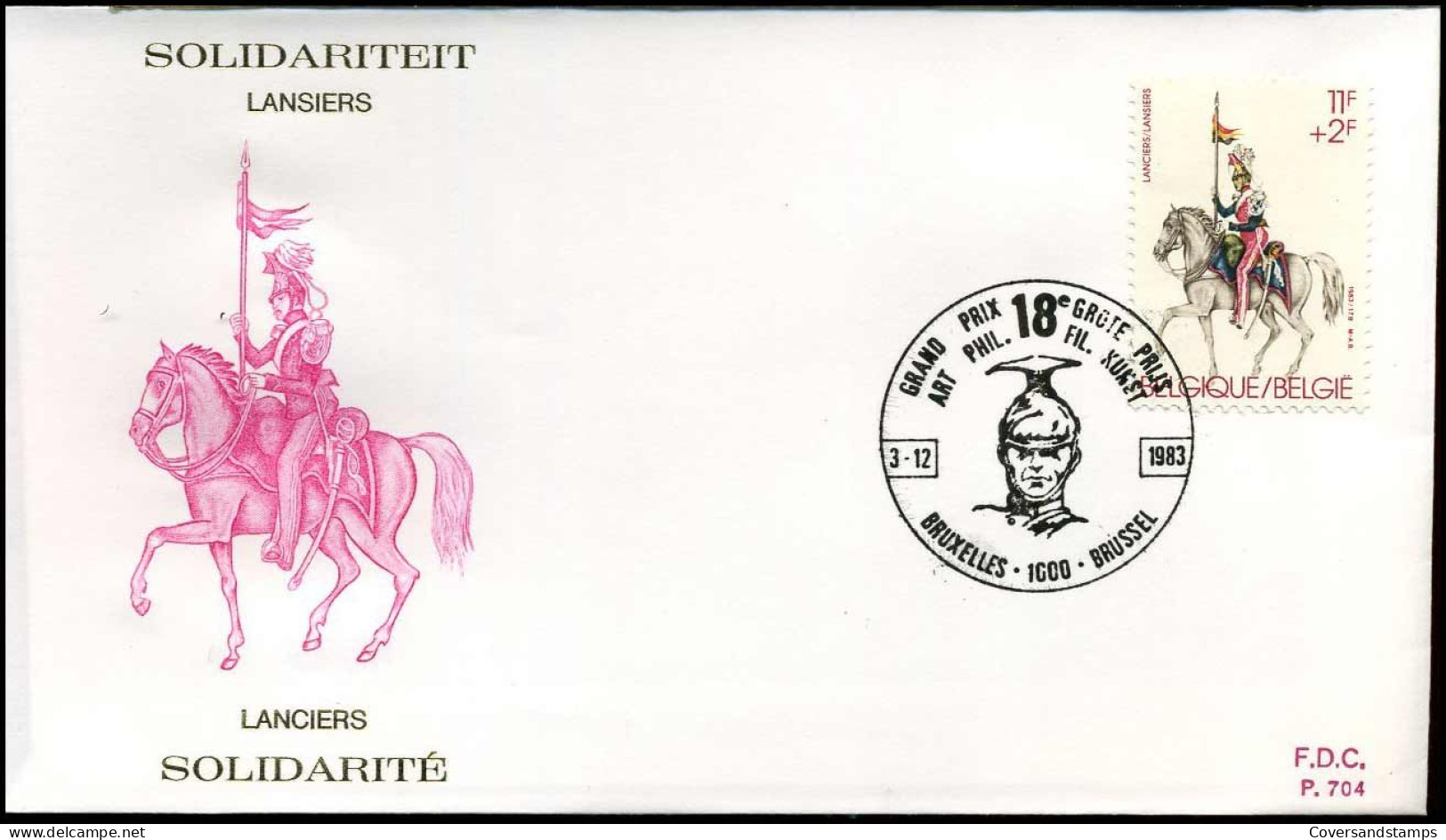 FDC - 2108/10  Solidariteit, Militaire Uniformen - Stempel : Bruxelles-Brussel - 1981-1990