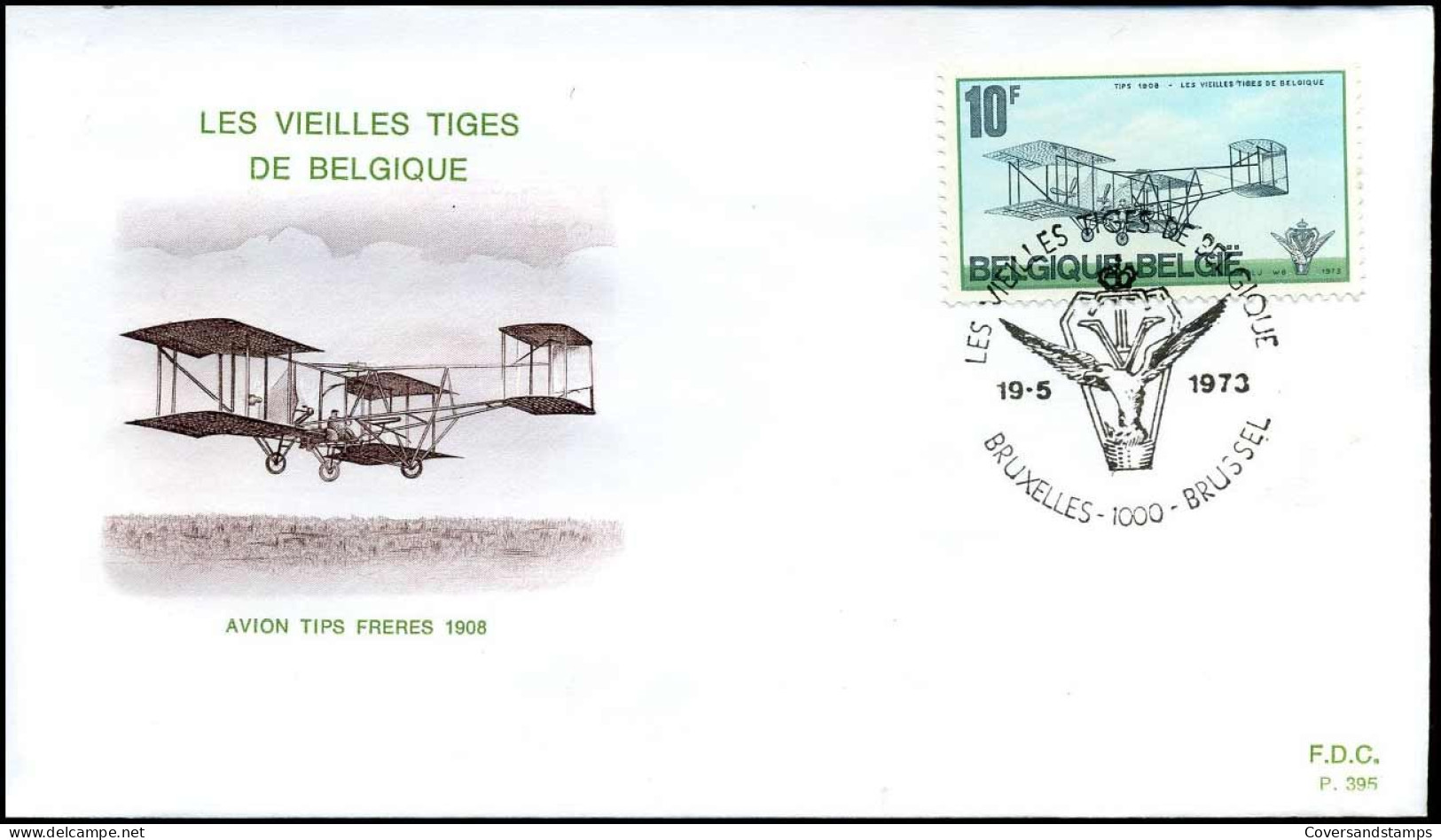 1676 - FDC - Les Vieilles Tiges De Belgique   - Stempel : Bruxelles/Brussel - 1971-1980