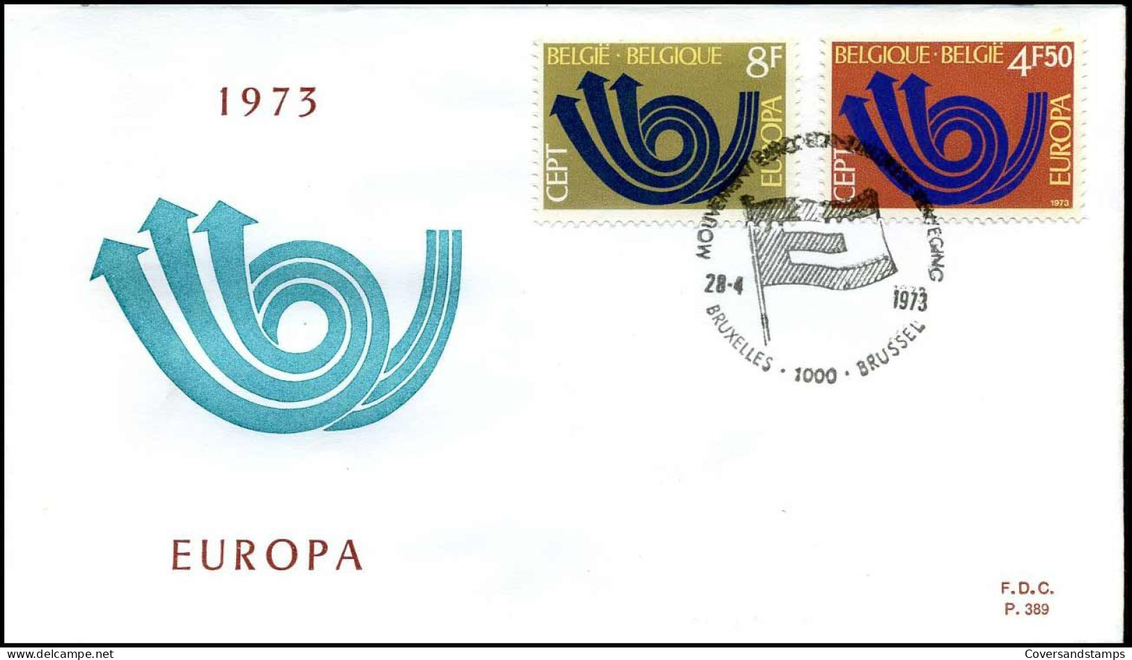 1669/70 - FDC - Europa   - Stempel : Bruxelles/Brussel - 1971-1980