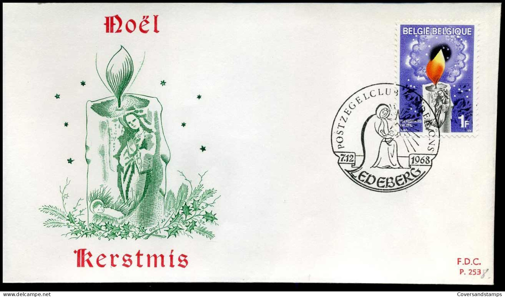 1478 -  FDC - Kerstmis - Stempel : Ledeberg - 1961-1970