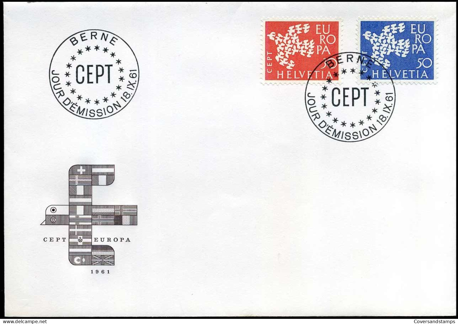 FDC - Switzerland- Europa CEPT 1961 - 1961