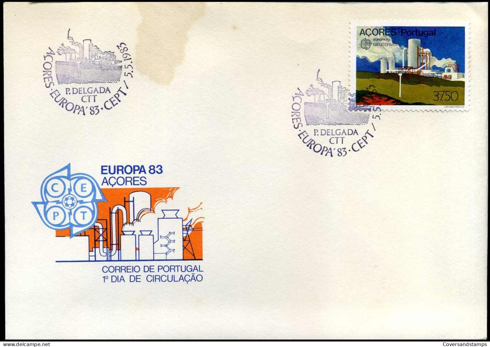 FDC - Portugal Azores - Europa CEPT 1983 - 1983