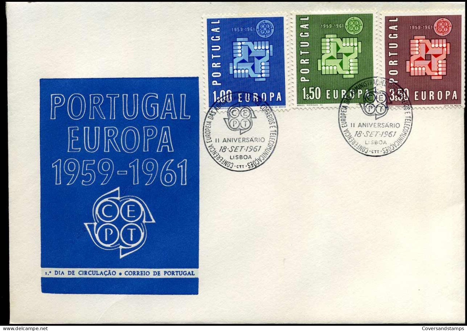 FDC - Portugal - Europa CEPT 1961 - 1961