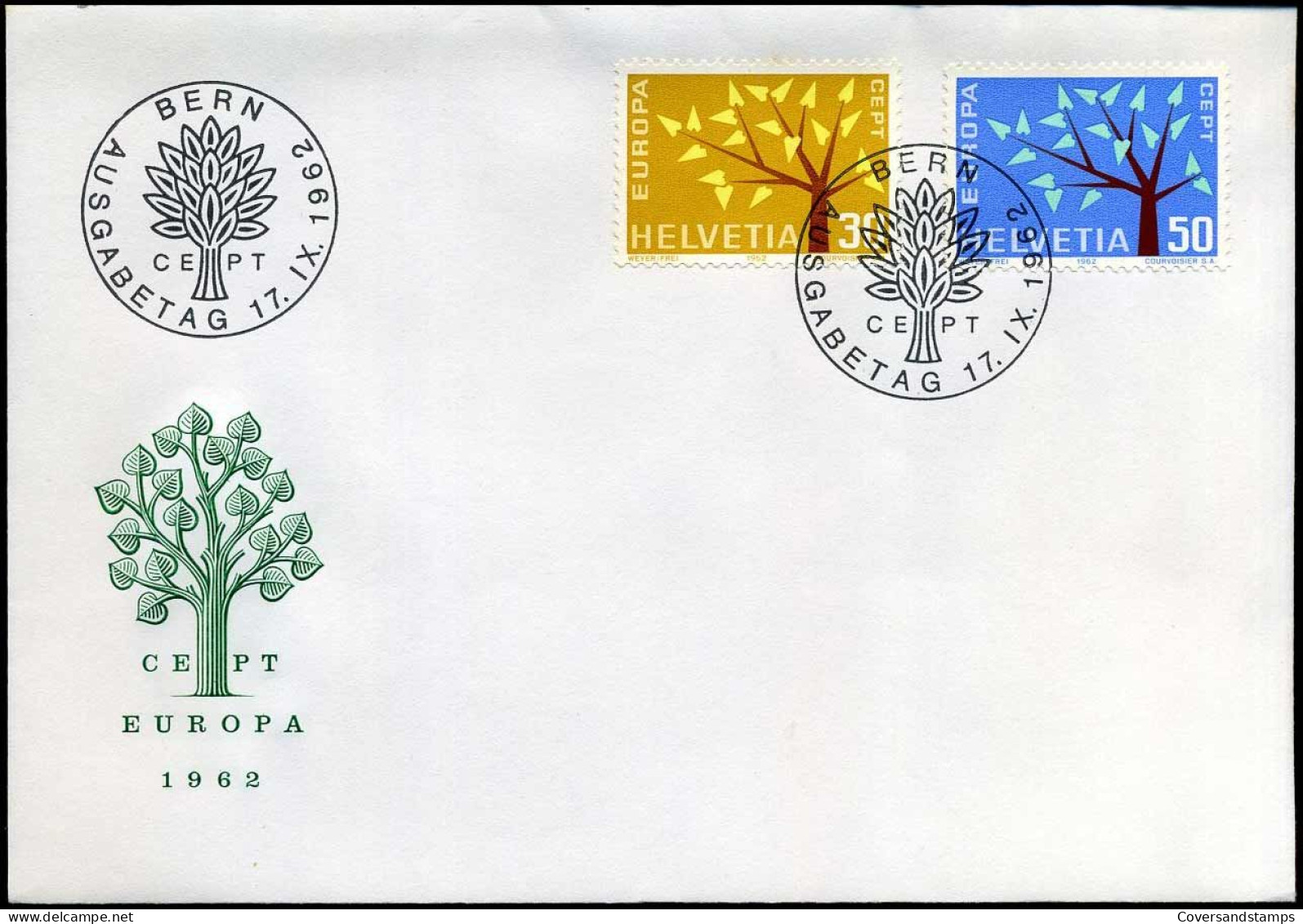 FDC - Switzerland- Europa CEPT 1962 - 1962