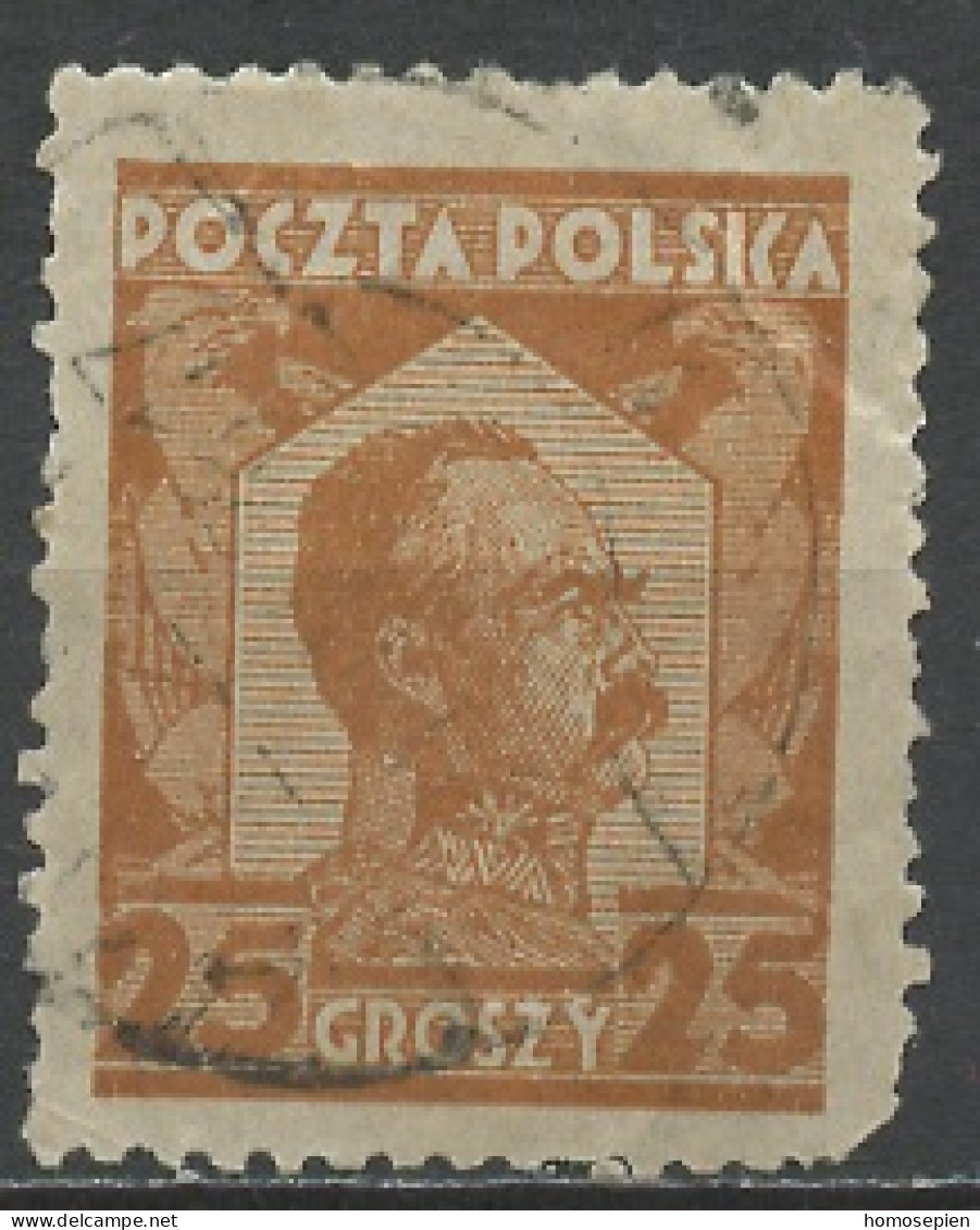 Pologne - Poland - Polen 1928 Y&T N°339 - Michel N°253 (o) - 25g Pilsudski - K12*11,5 - Used Stamps