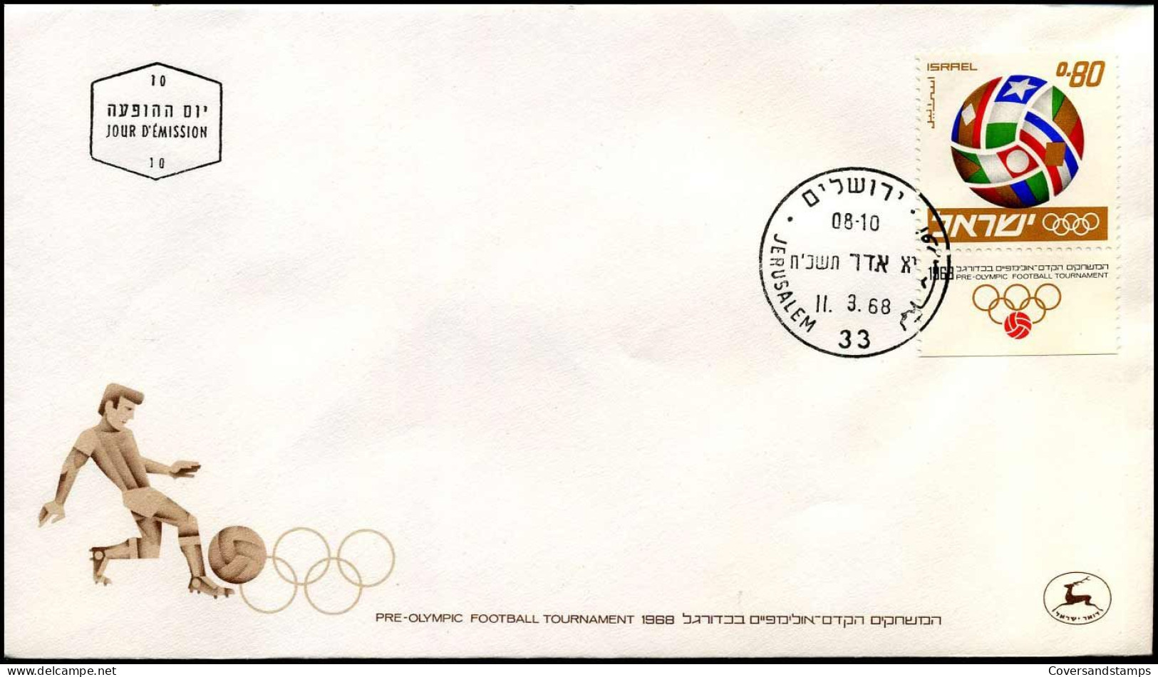 FDC - Pre-Olympic Football Tournament 1968 - FDC