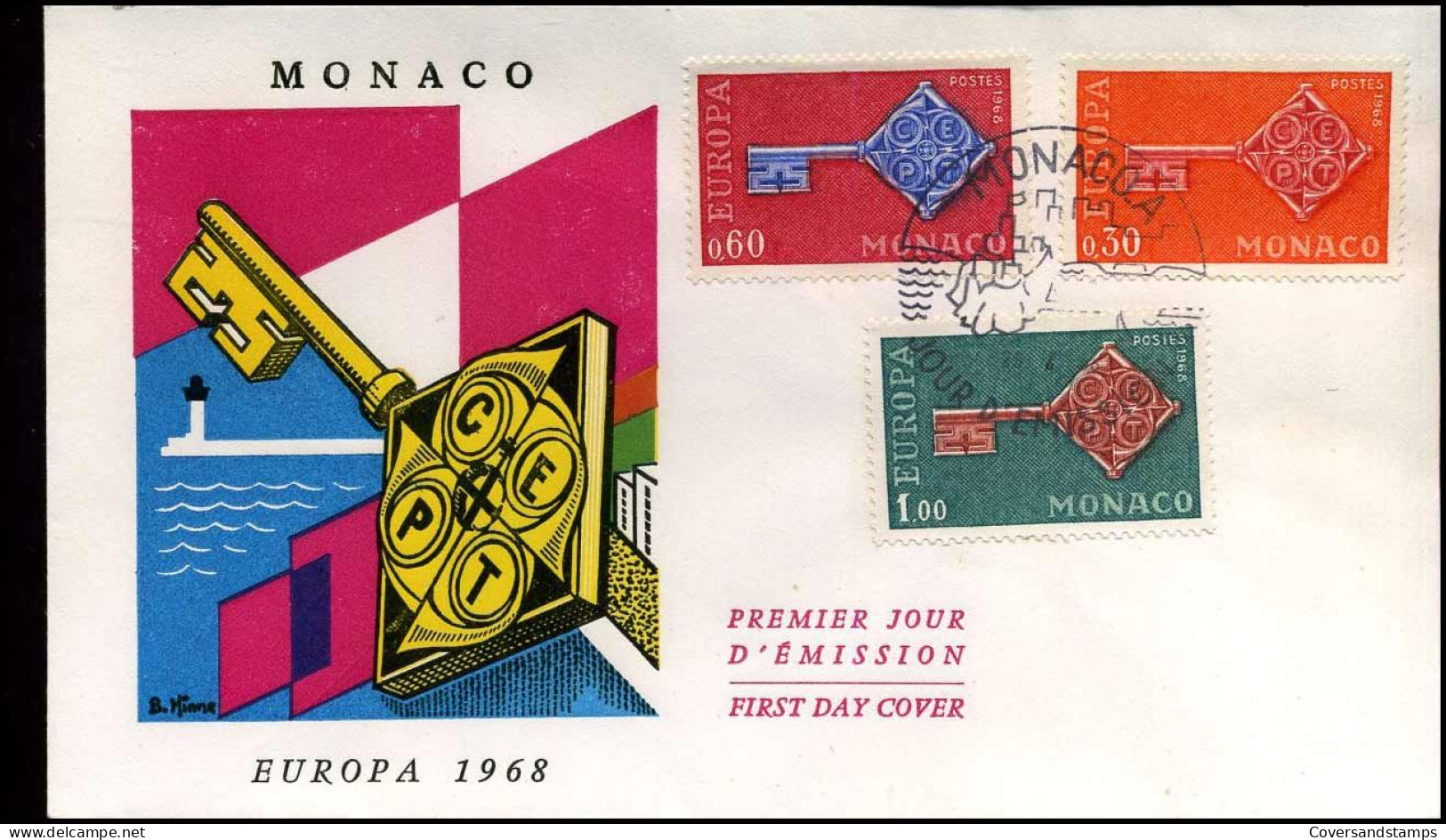 FDC - Monaco - Europa CEPT 1968 - 1968