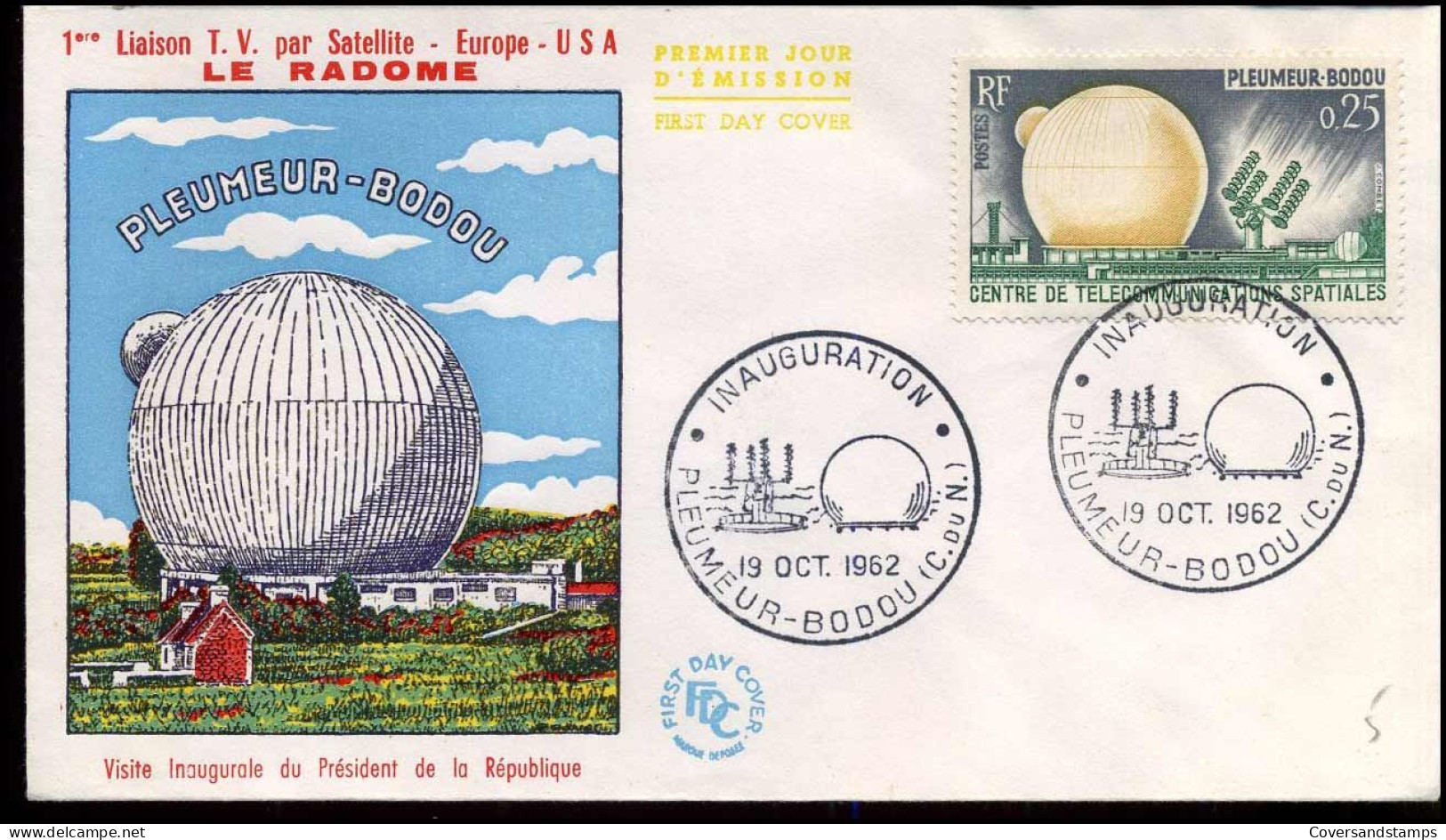 FDC - Liaison T.V. Par Satellite - Europe-USA - 1960-1969