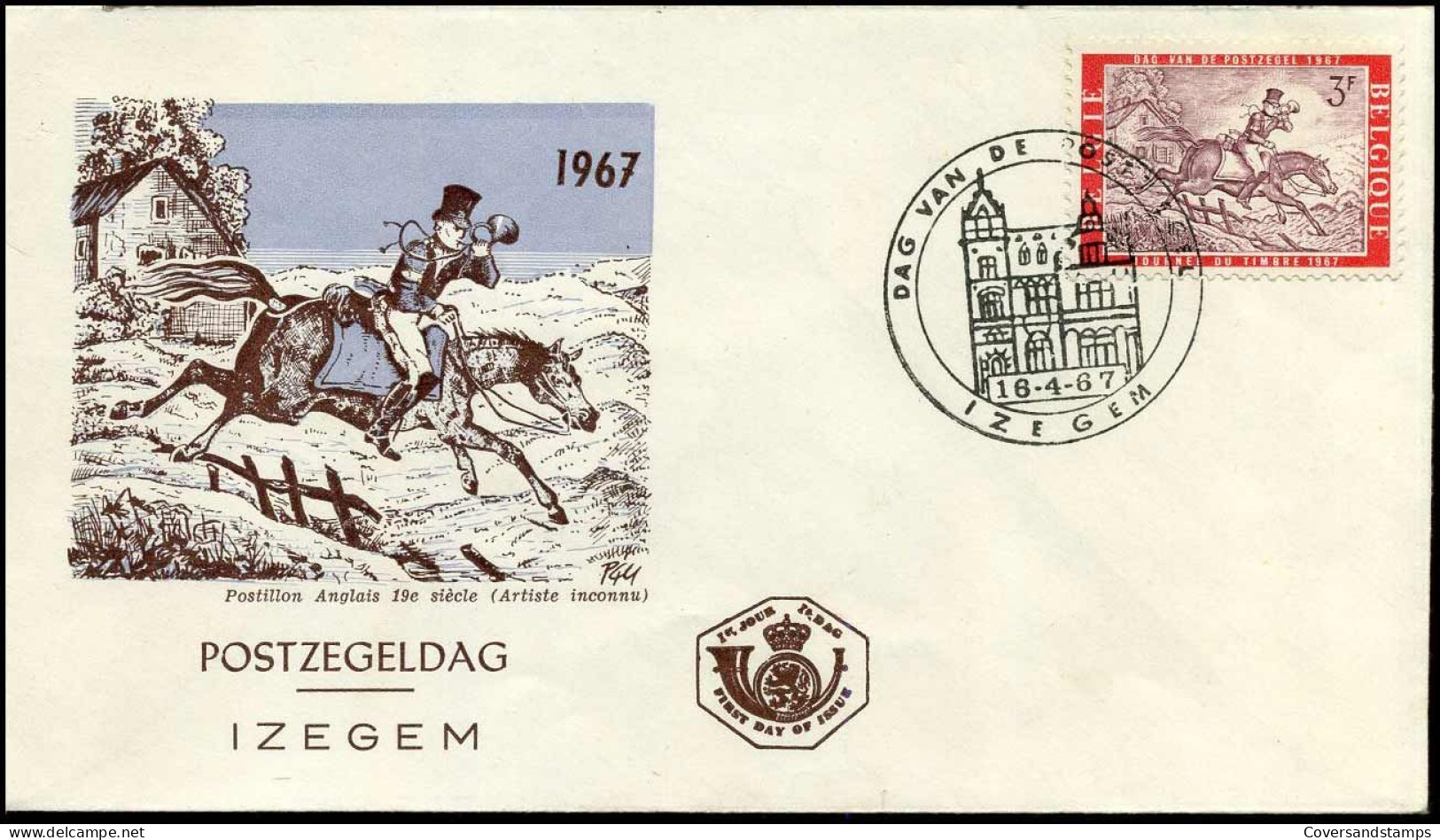 1413 - FDC - Dag Van Deegel - Stempel : Izegem - 1961-1970