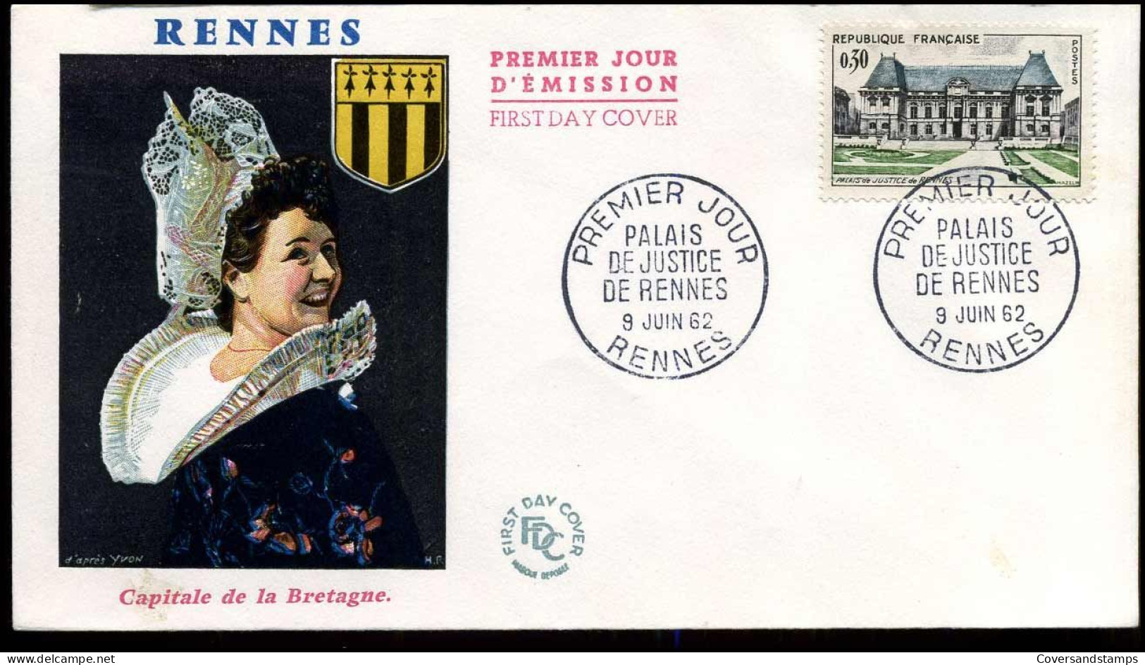 FDC - Palais De Justice De Rennes - 1960-1969