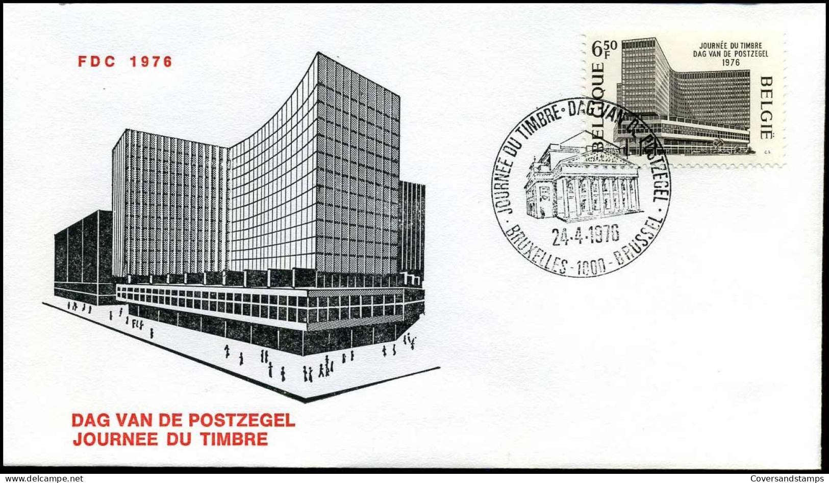 1803 - FDC - Dag Van Deegel   - Stempel : Bruxelles/Brussel - 1971-1980